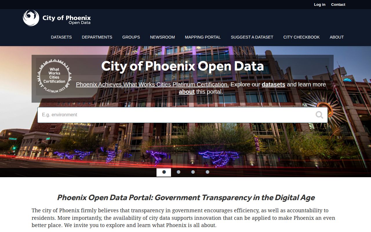 Phoenix official aggregate police booking data interface for arrest records