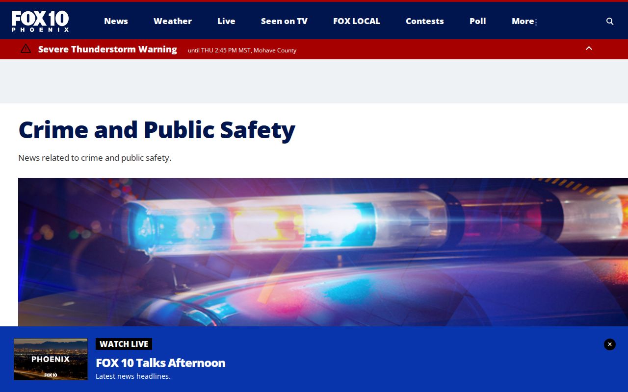 Maricopa County arrest news and public safety coverage on FOX 10 Phoenix